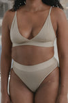 BASERANGE Bamboo fiber and cotton without steel ring wide brim bra series collection soft underwear France BAS-BRTR-BL-000-COCHLEA BRTR1